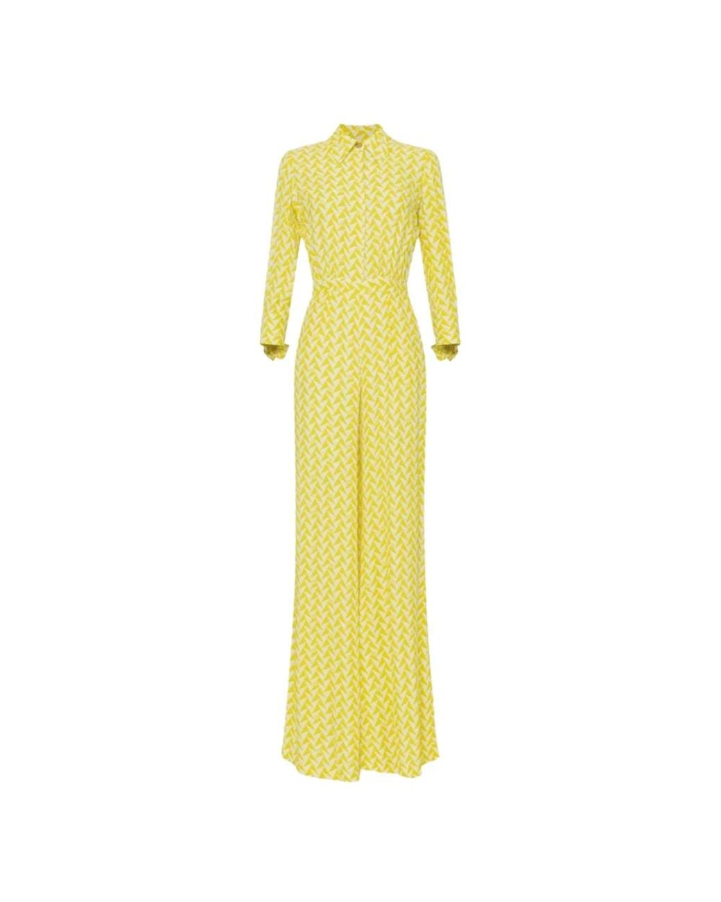 Elisabetta Franchi Yellow Jumpsuits