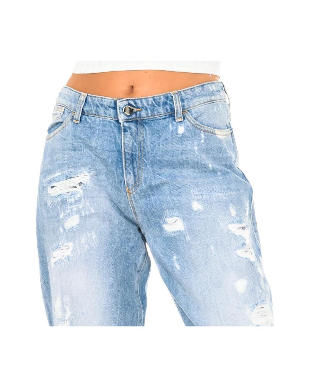 Armani Jeans Blue Straight Fit Jeans