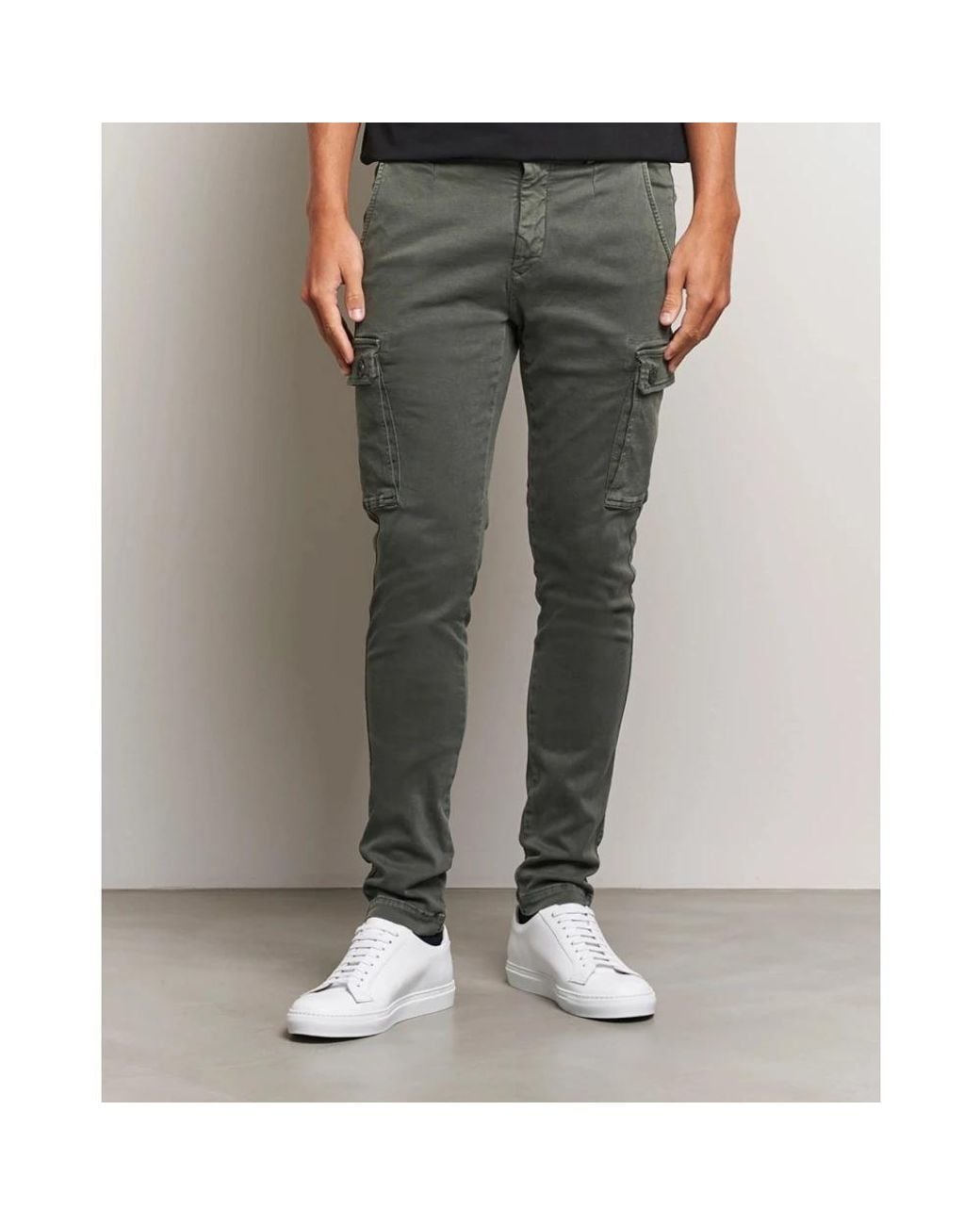 Replay Green Slim-Fit Trousers for men