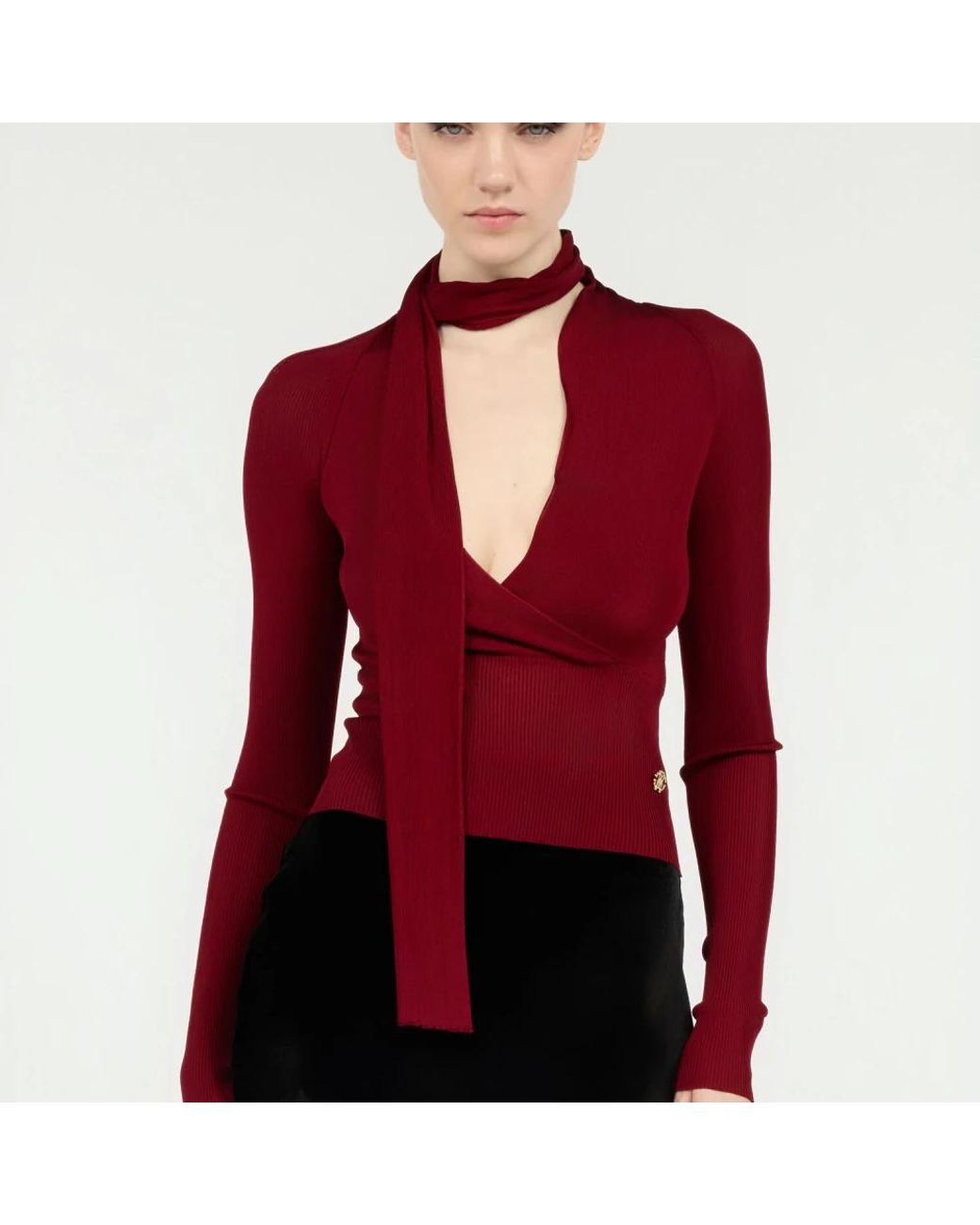 Roberto Cavalli Red Turtlenecks
