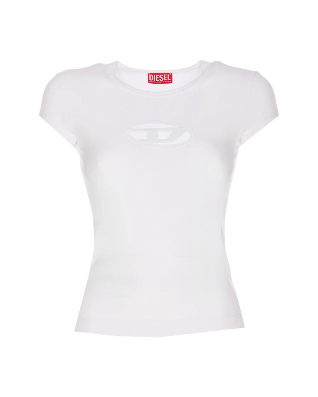 DIESEL T-angie T-shirt With Peekaboo Logo White