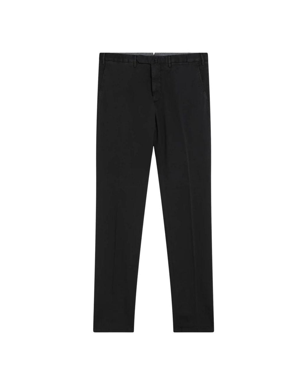 Santaniello Black Slim-Fit Trousers for men