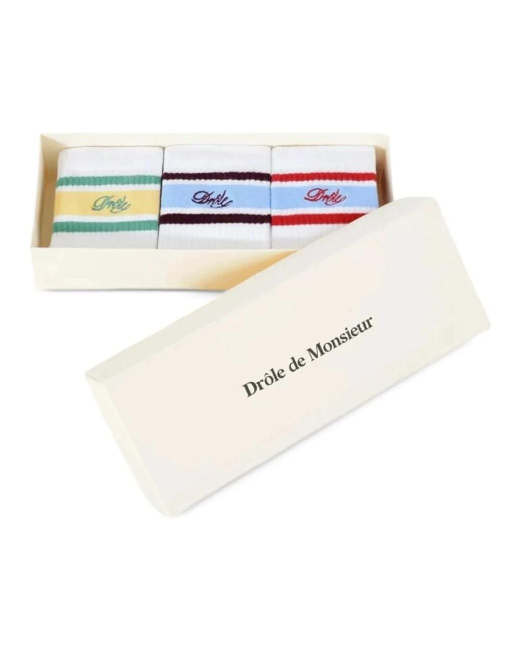 Drole de Monsieur White Socks for men