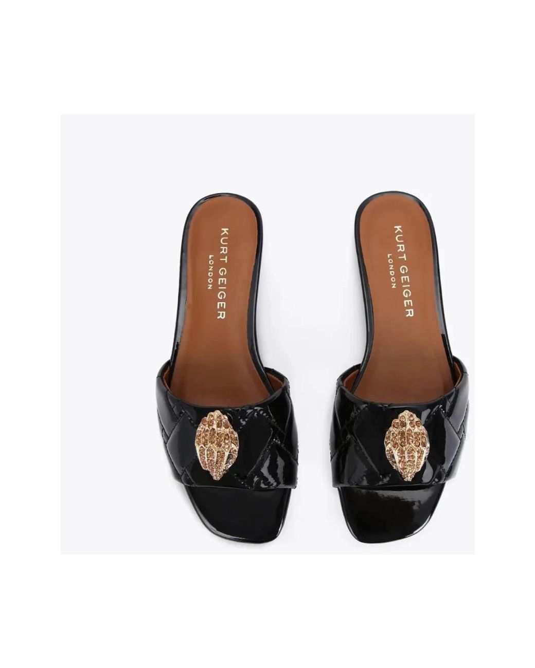Kurt Geiger Black Sliders