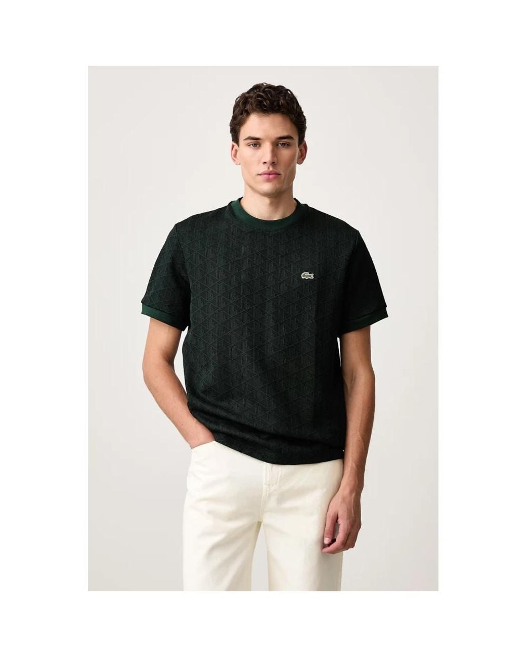 T-Shirts Lacoste de hombre de color Black