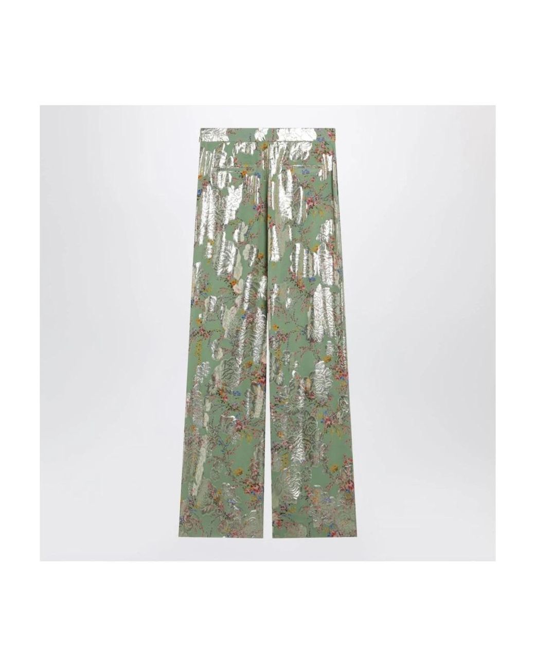 Valentino Garavani Green Wide Trousers