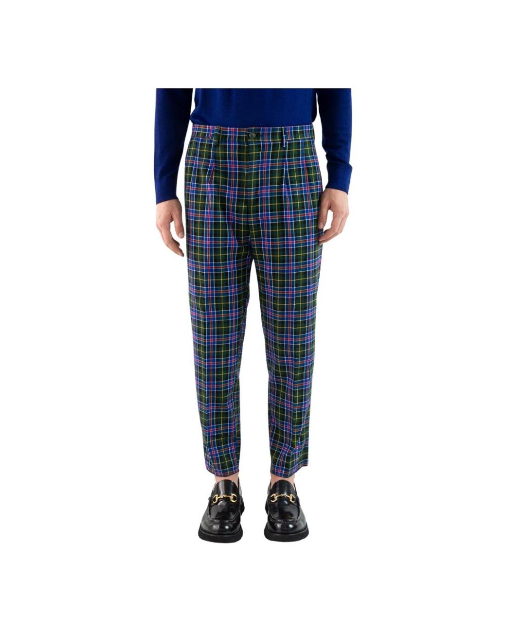 Cor Sine Labe Doli Blue Suit Trousers for men