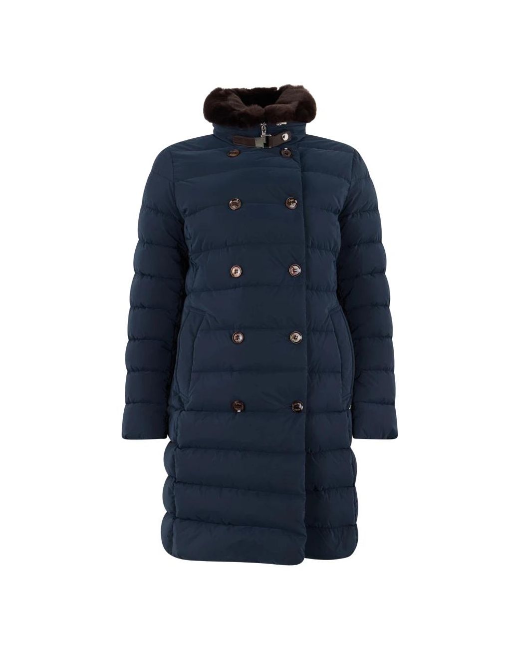 Down Coats Moorer en coloris Blue