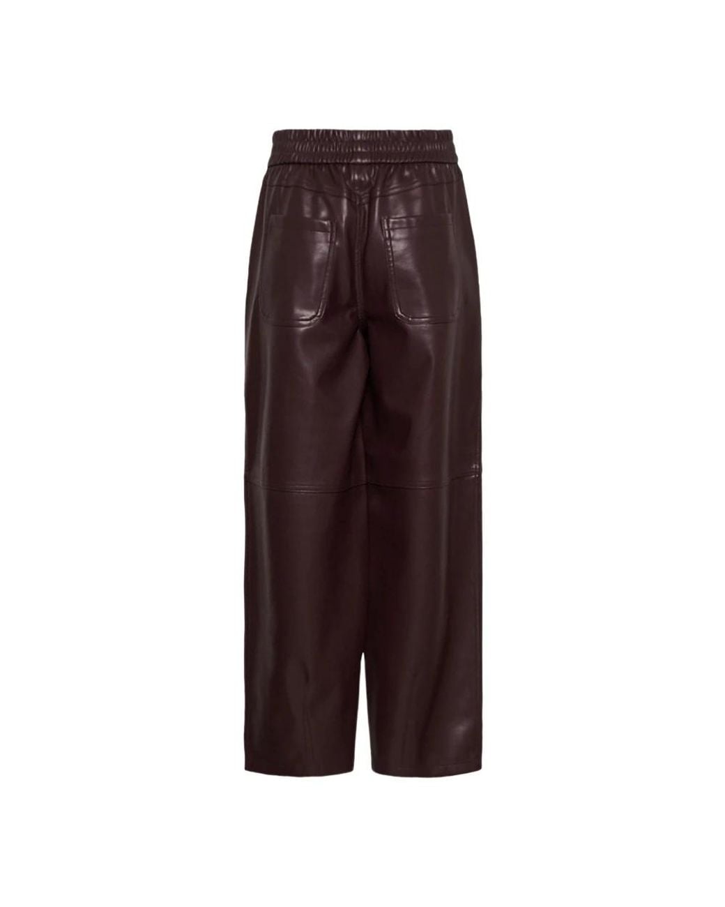 Wide Trousers Kaffe de color Brown