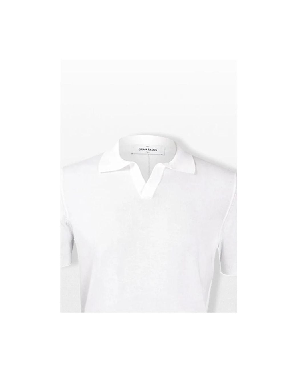 Gran Sasso White Polo Shirts for men