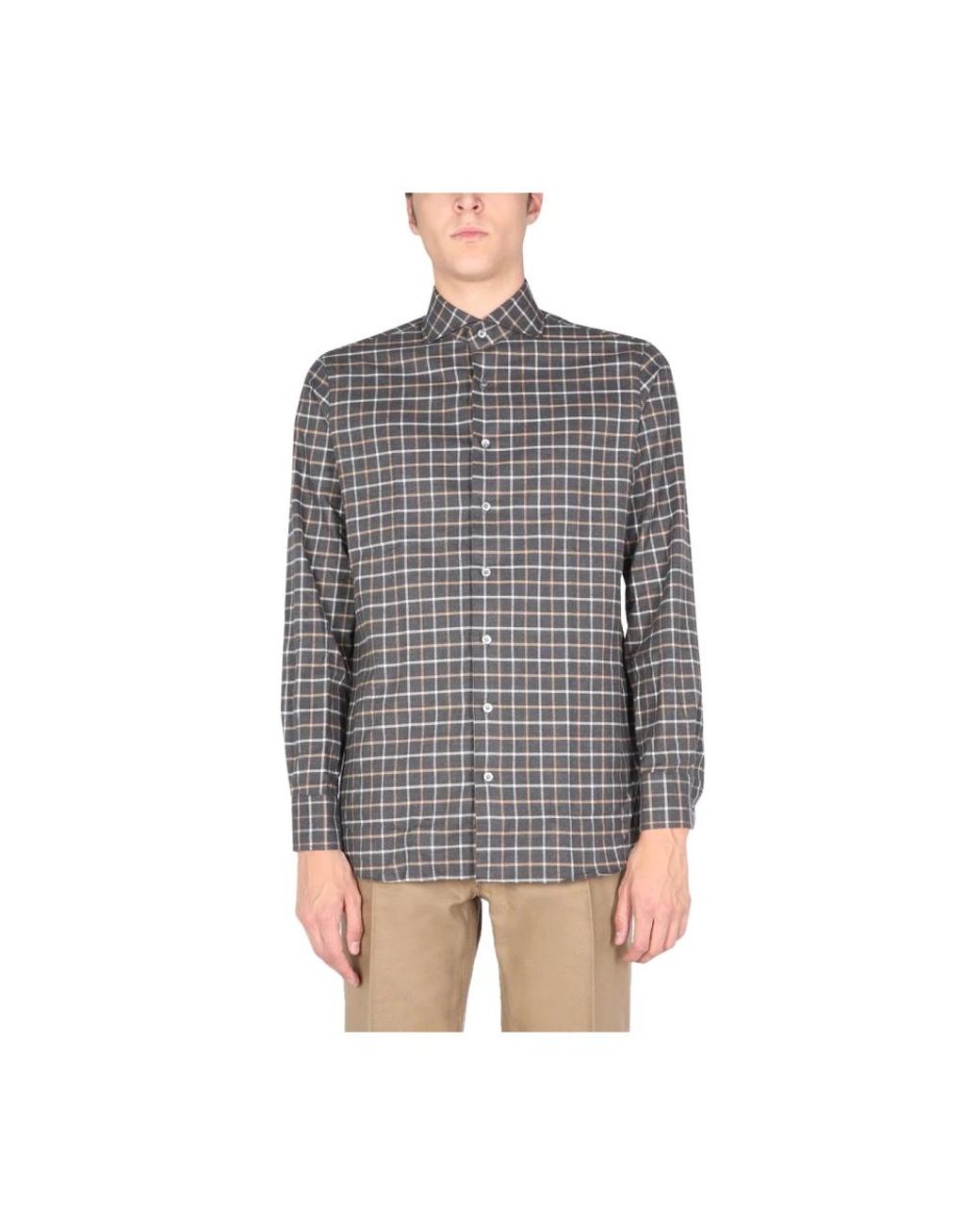 Lardini Gray Casual Shirts for men
