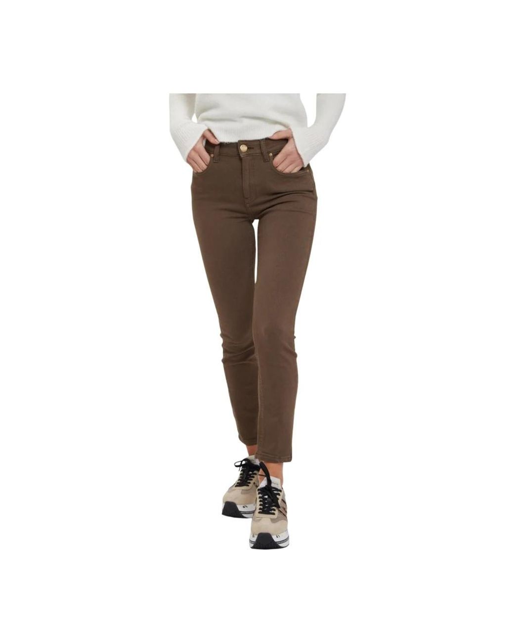 Pinko Brown Skinny Trousers