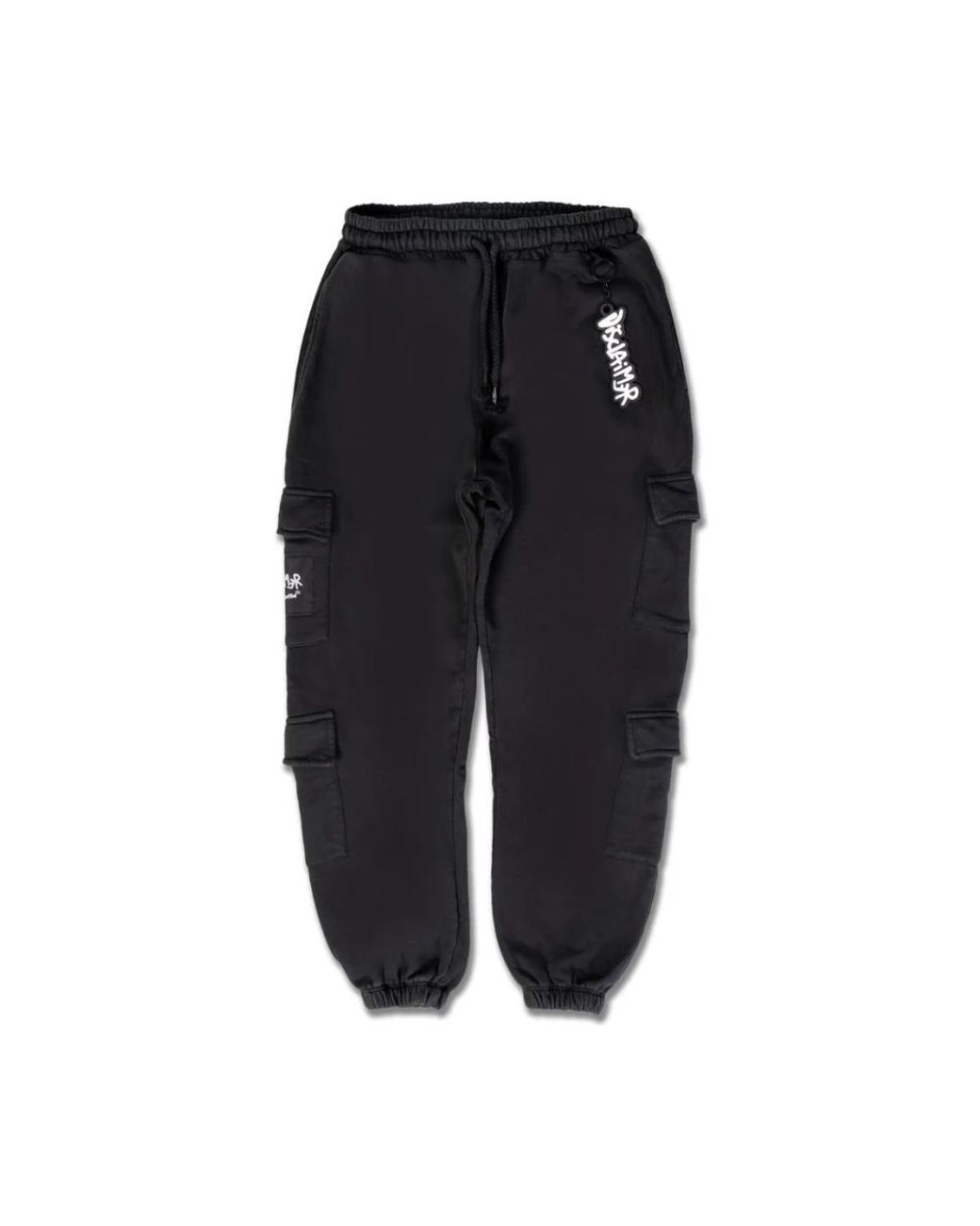 DISCLAIMER Black Straight Trousers for men