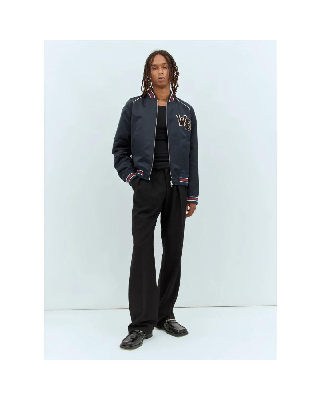 Wales Bonner Blue Bomber Jackets for men