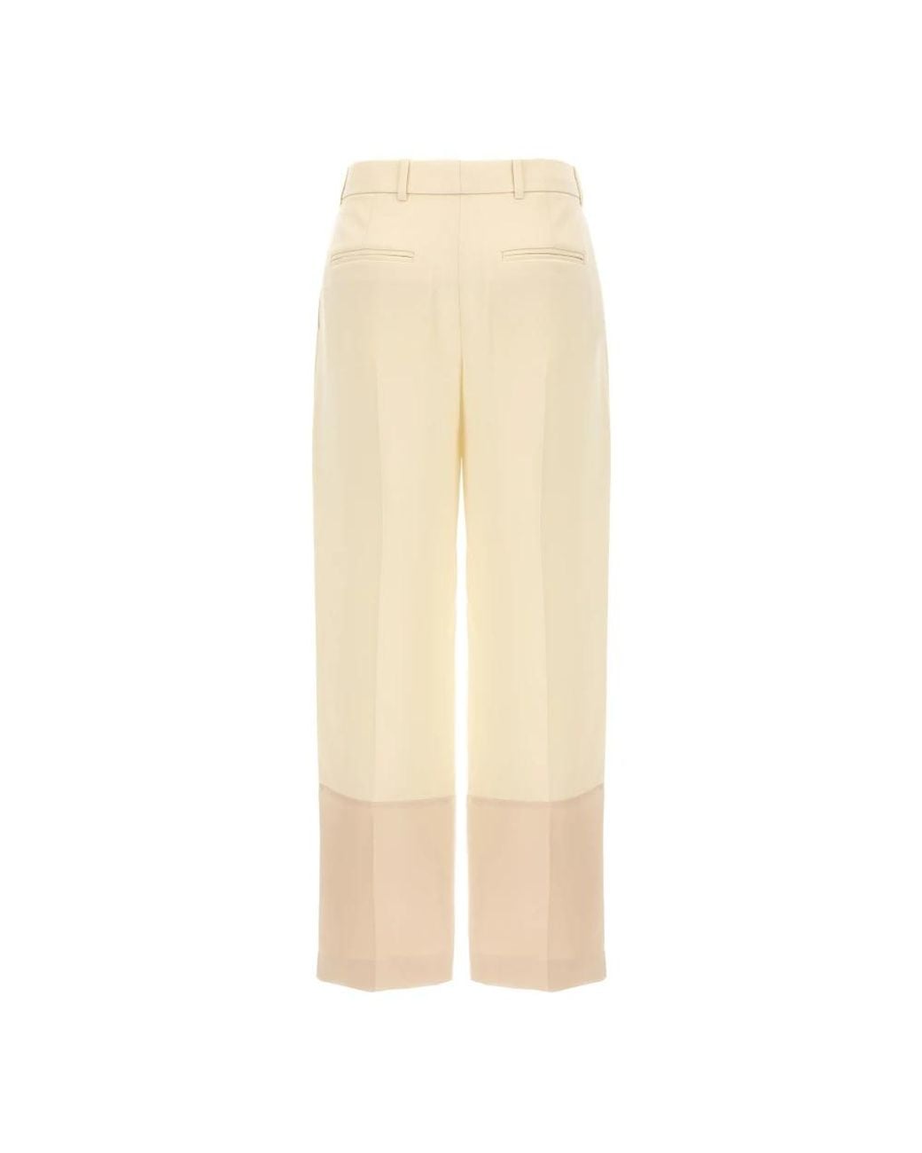 Tory Burch Natural Wide Trousers
