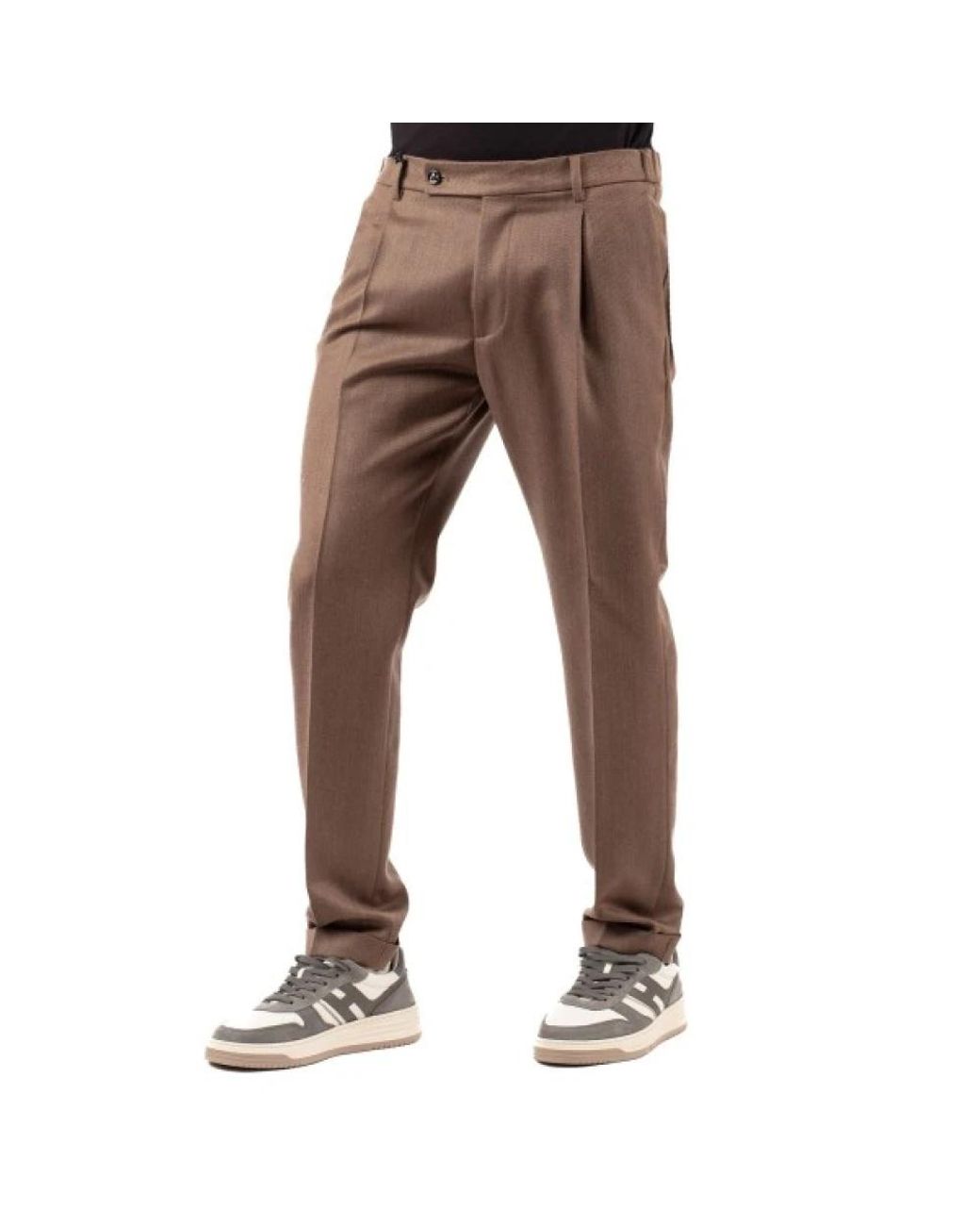 Berwich Brown Suit Trousers for men