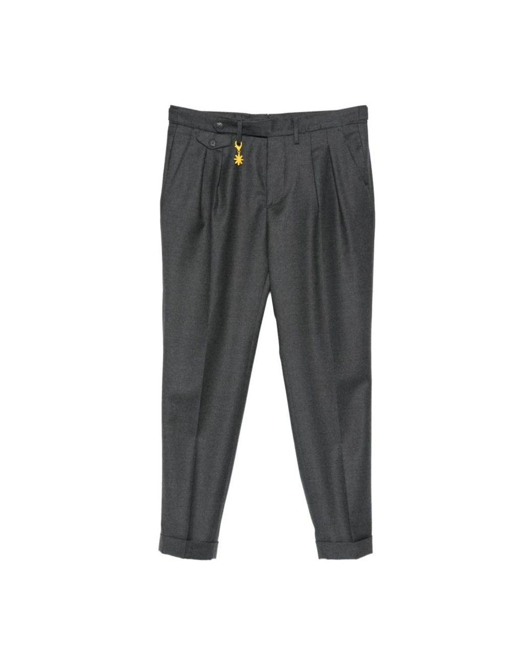 Manuel Ritz Gray Suit Trousers for men