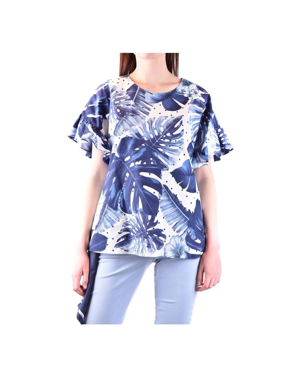 Twinset Tops ,Blauw ,T-Shirt in het Blue