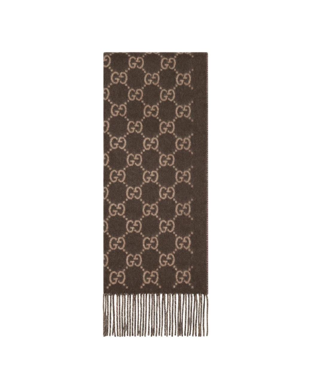 Gucci Brown Winter Scarves for men