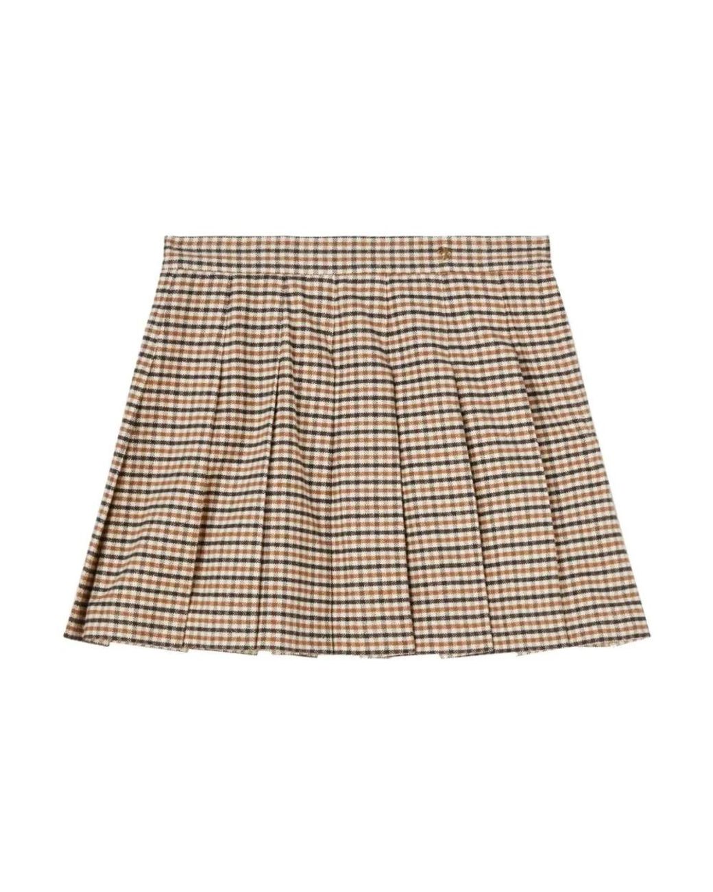 Palm Angels Natural Short Skirts