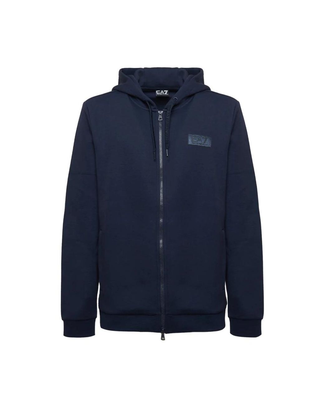 EA7 Blue Zip-Throughs for men