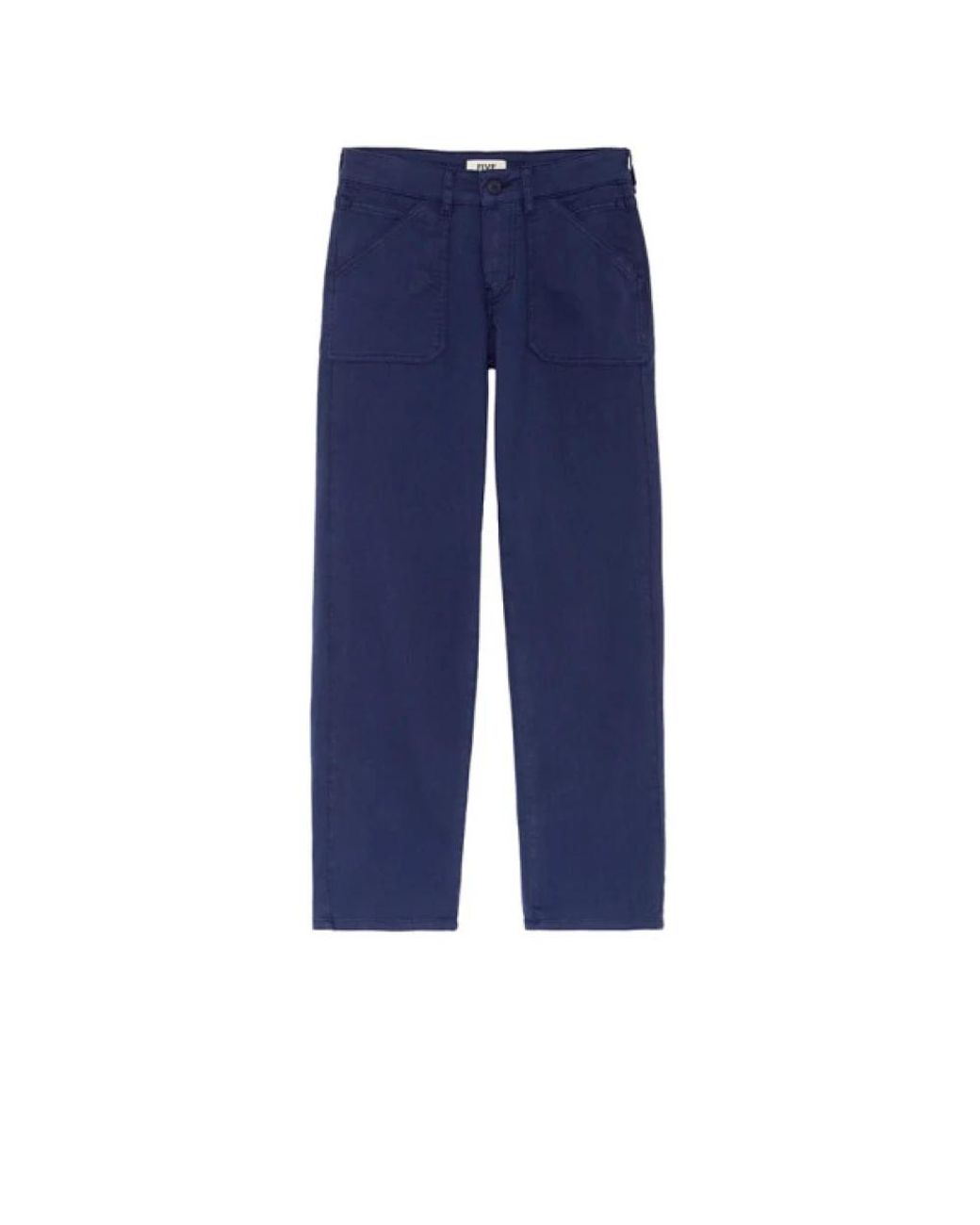 Five Jeans Blue Straight Trousers
