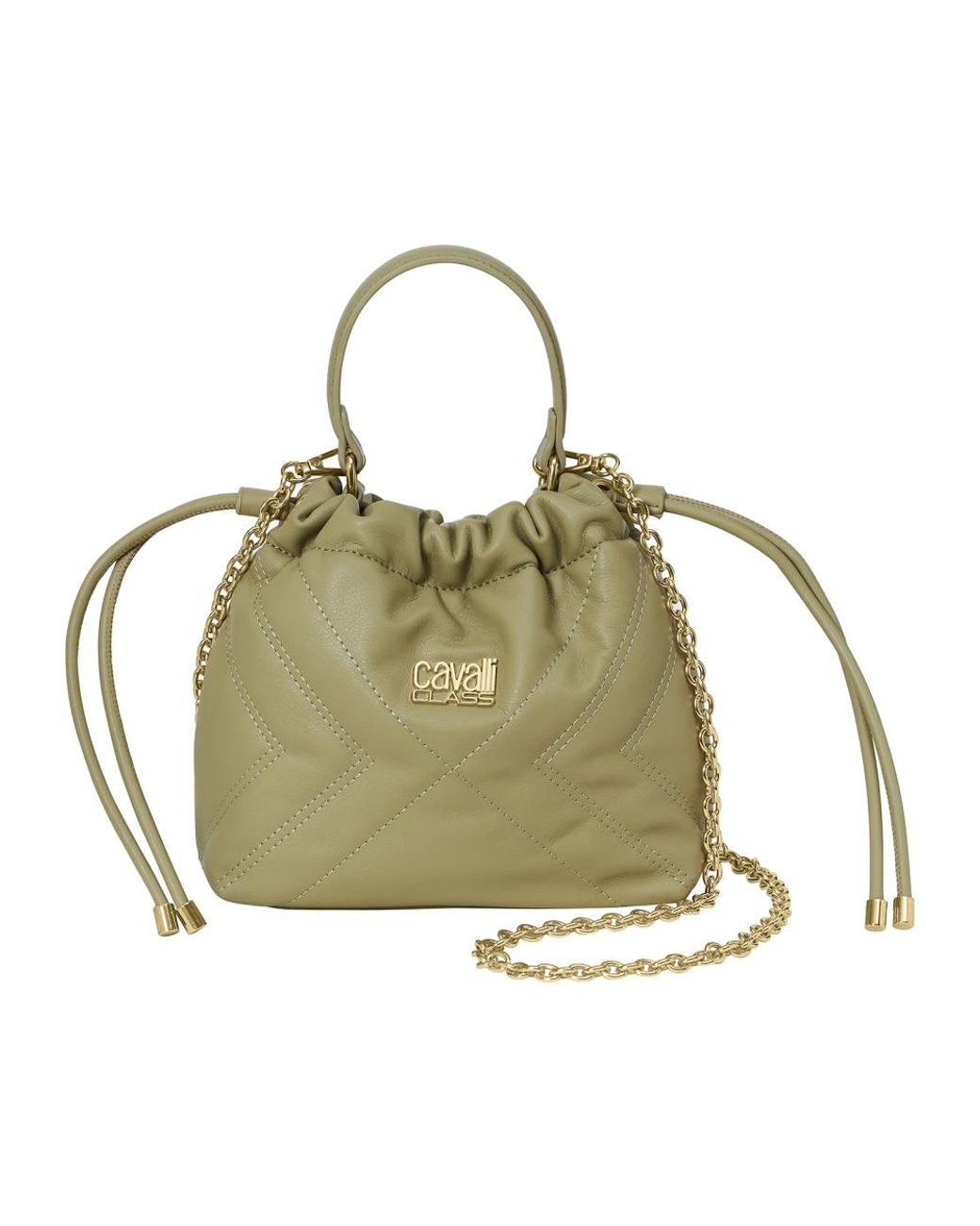 Roberto Cavalli Green Bucket Bags