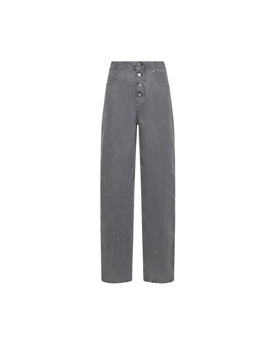 MM6 by Maison Margiela Gray Loose-Fit Jeans