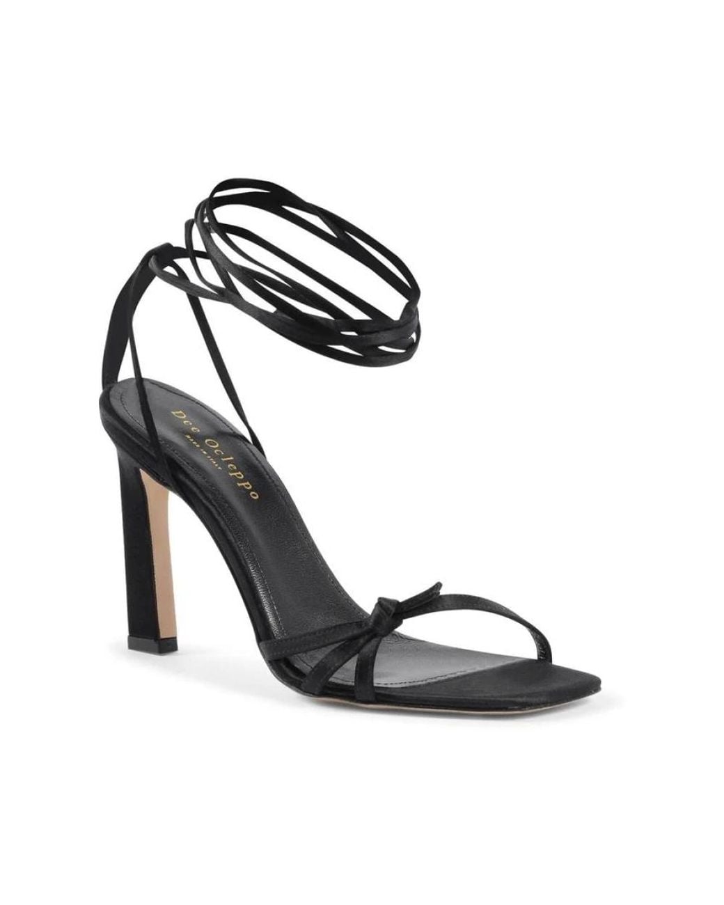 Dee Ocleppo Black High Heel Sandals