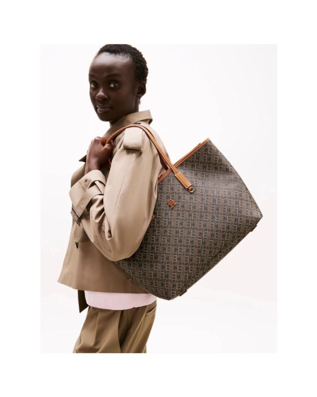 Tommy Hilfiger Brown Shopping Bags