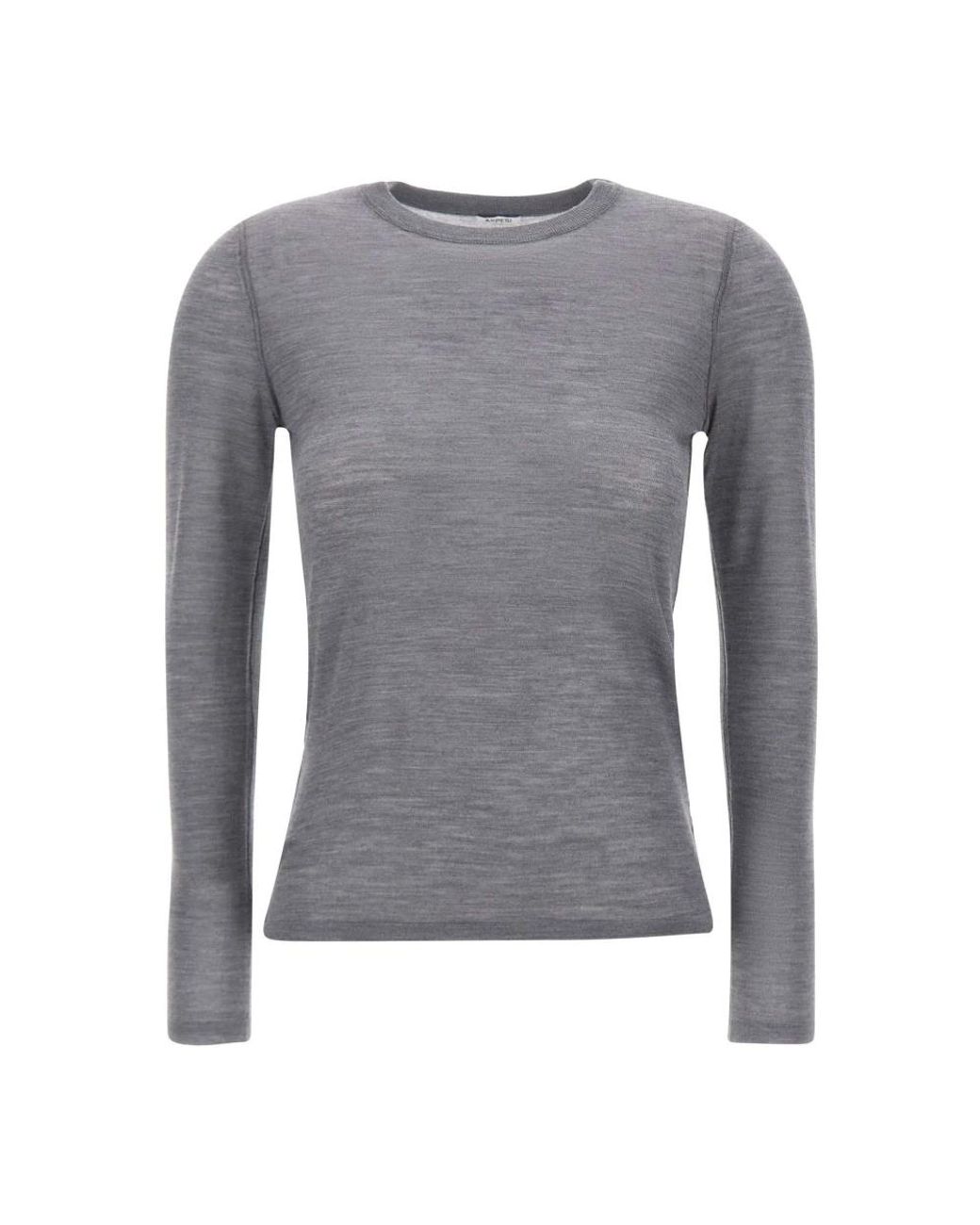 Aspesi Wool Crewneck Sweater in het Gray