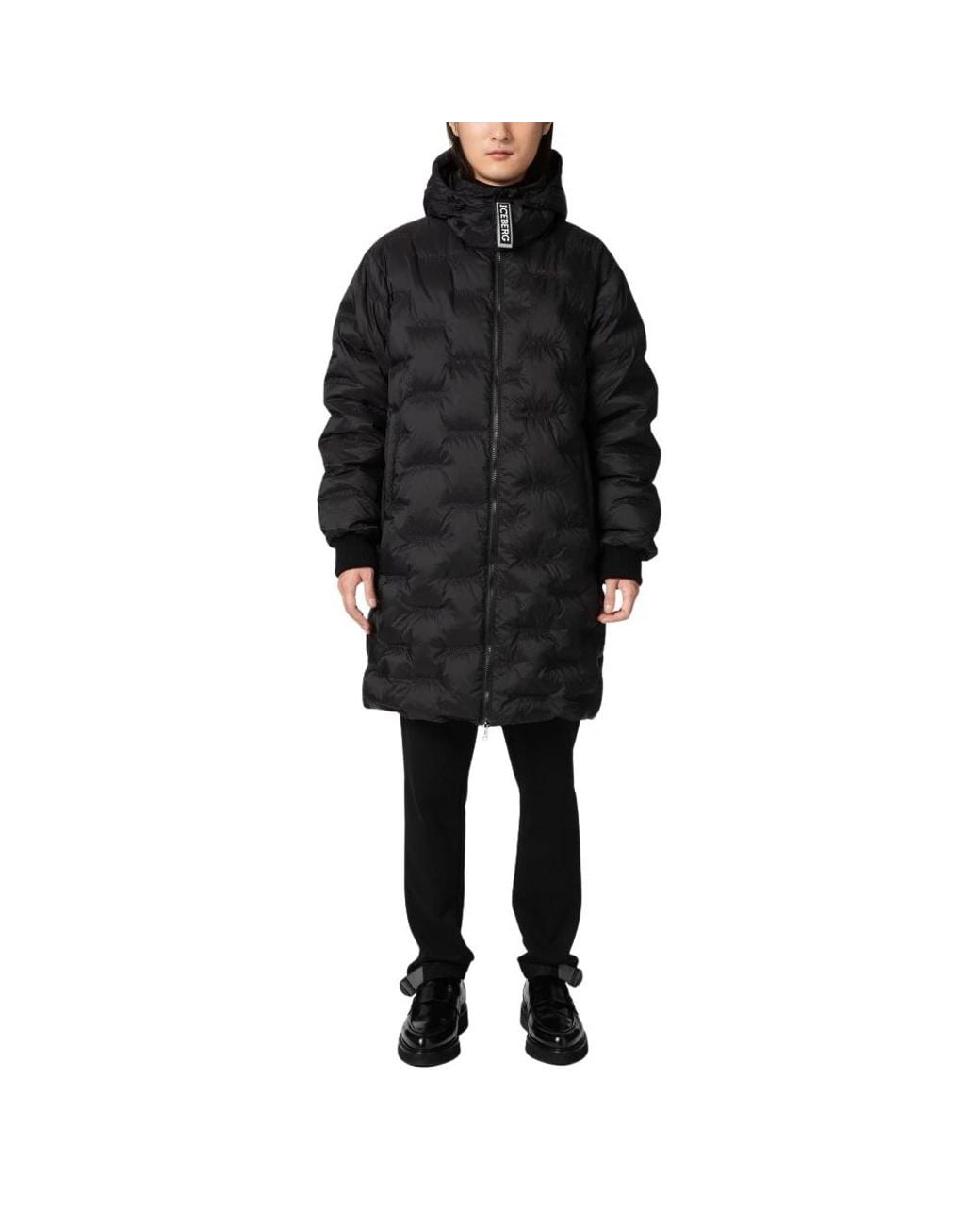 Iceberg Black Down Coats for men