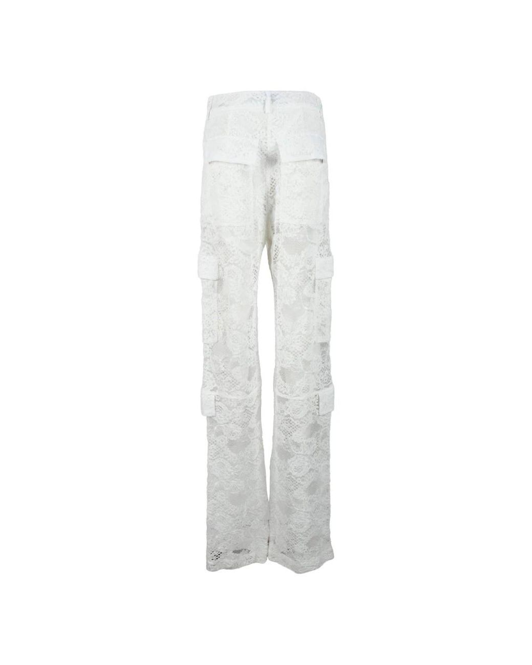 MSGM Gray Straight Trousers