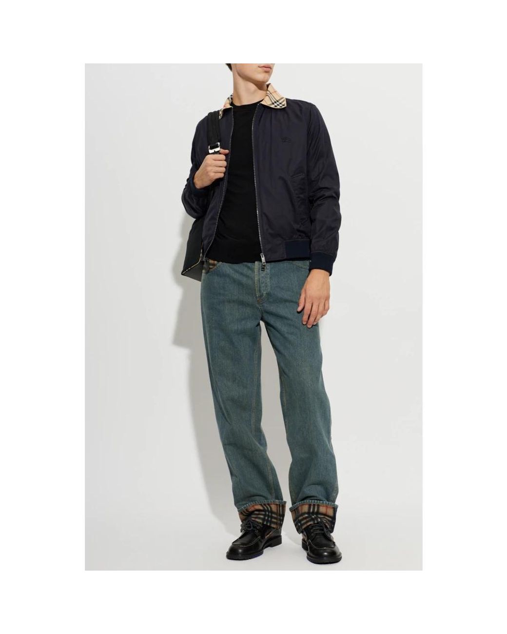Burberry Black Round-Neck Knitwear for men