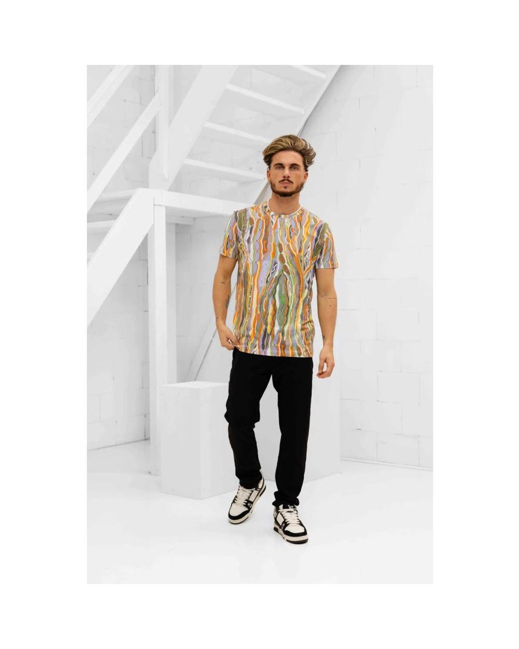 carlo colucci Multicolor T-Shirts for men