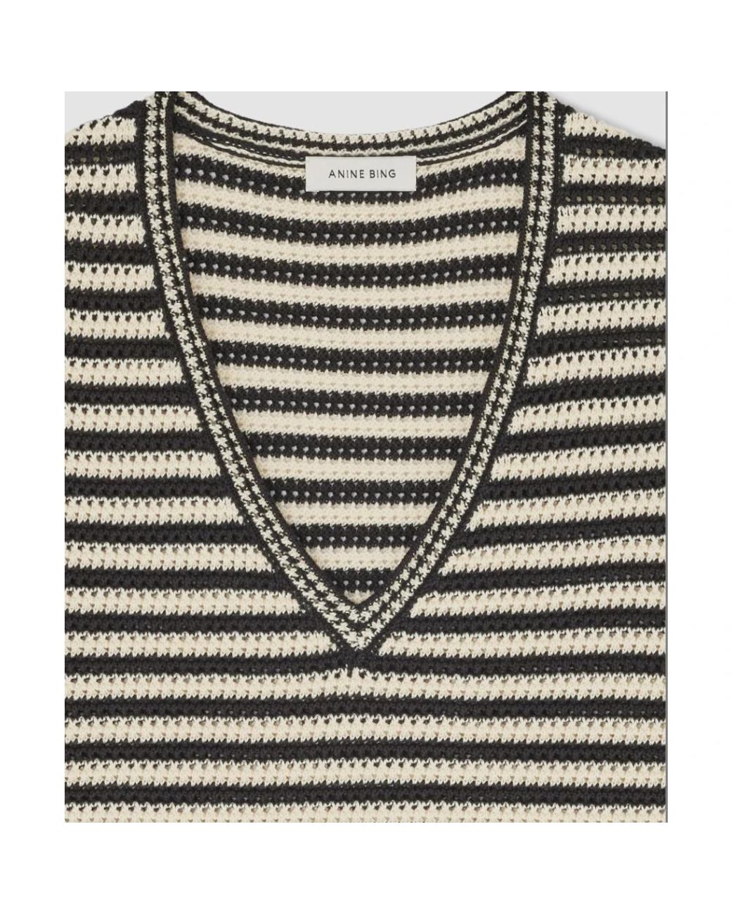 Anine Bing Black V-Neck Knitwear