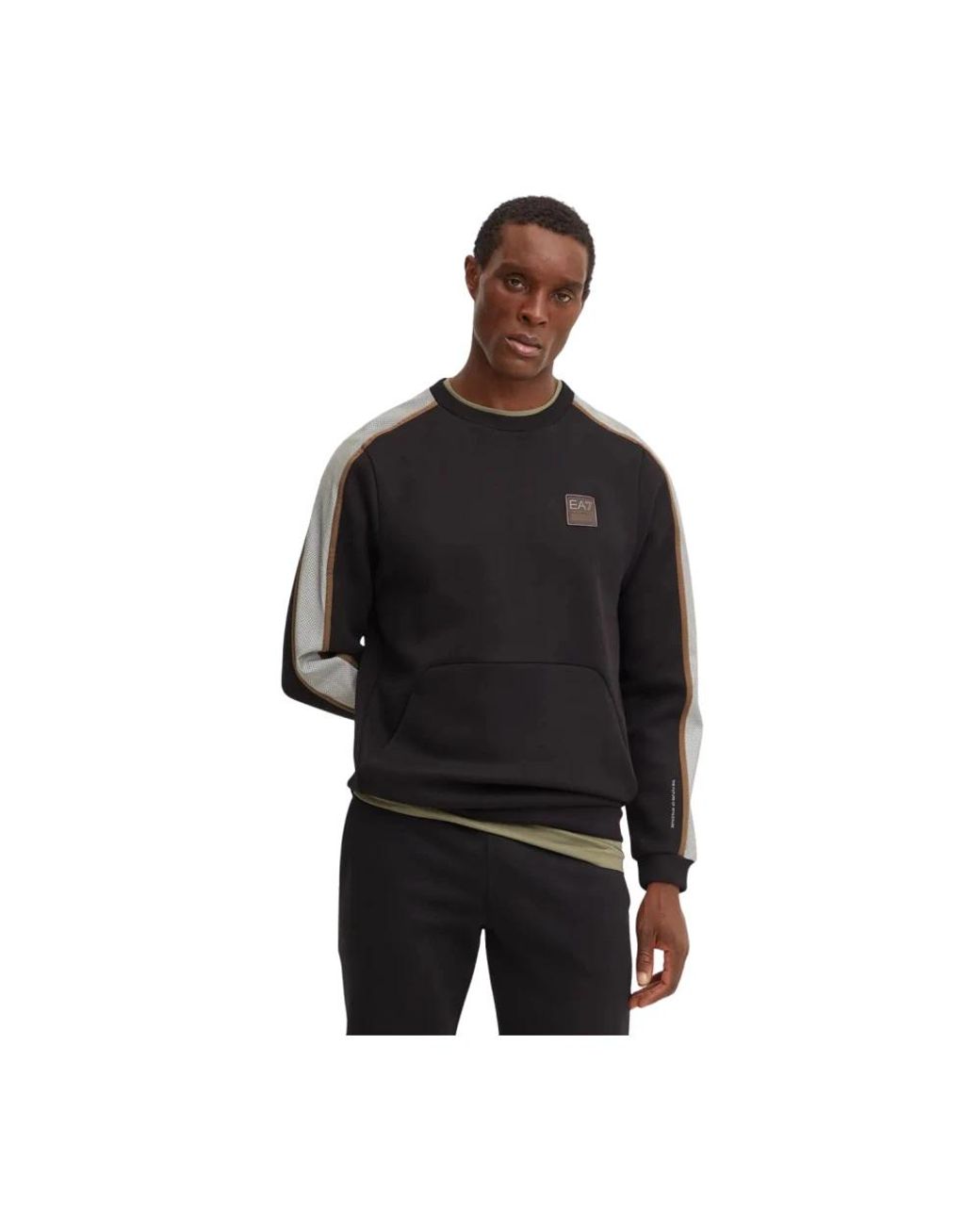 EA7 Sweatshirt in het Black voor heren