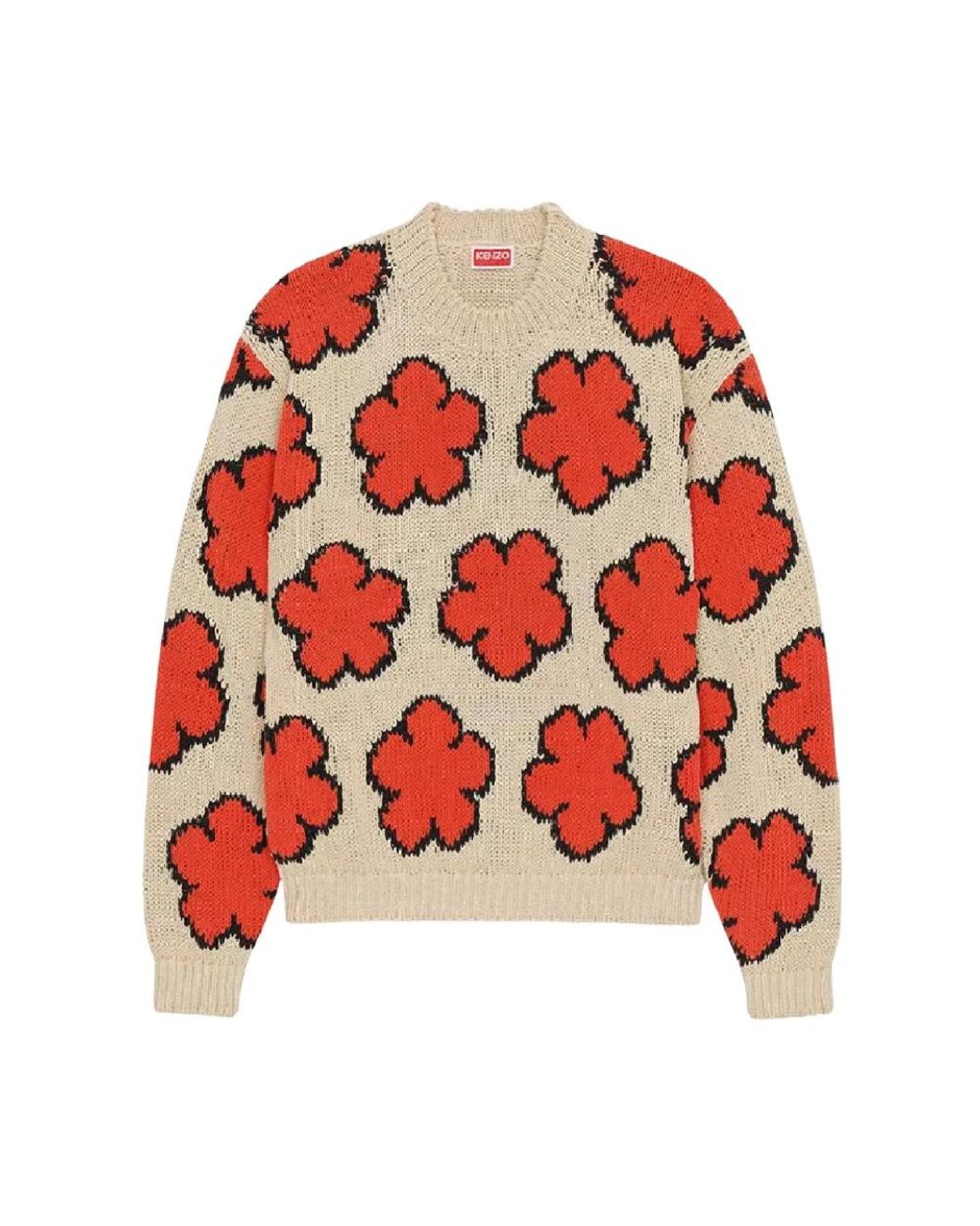 KENZO Red Round-Neck Knitwear