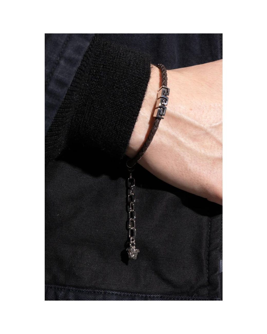 Bracelets di Versace in Metallic da Uomo