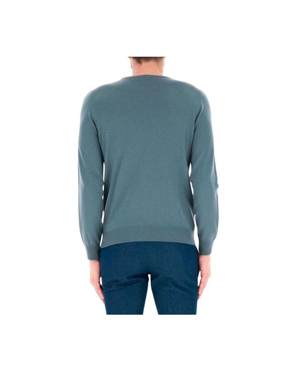 Gran Sasso Blue Round-Neck Knitwear for men