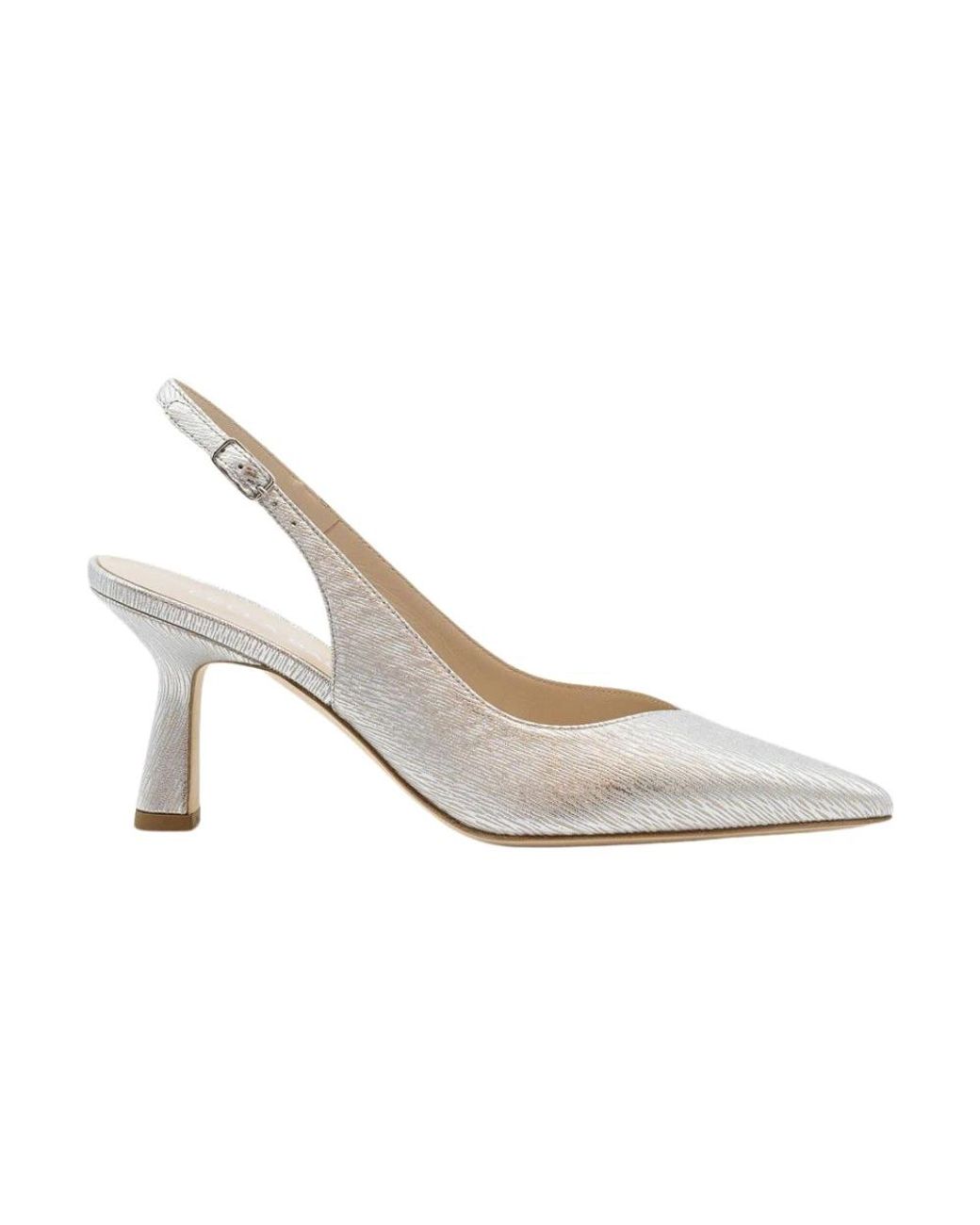 Lella Baldi White Venere Slingback Pump