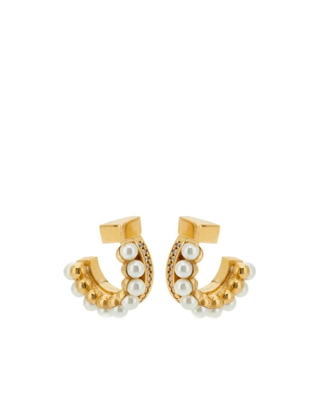 Earrings Ferragamo de color Metallic
