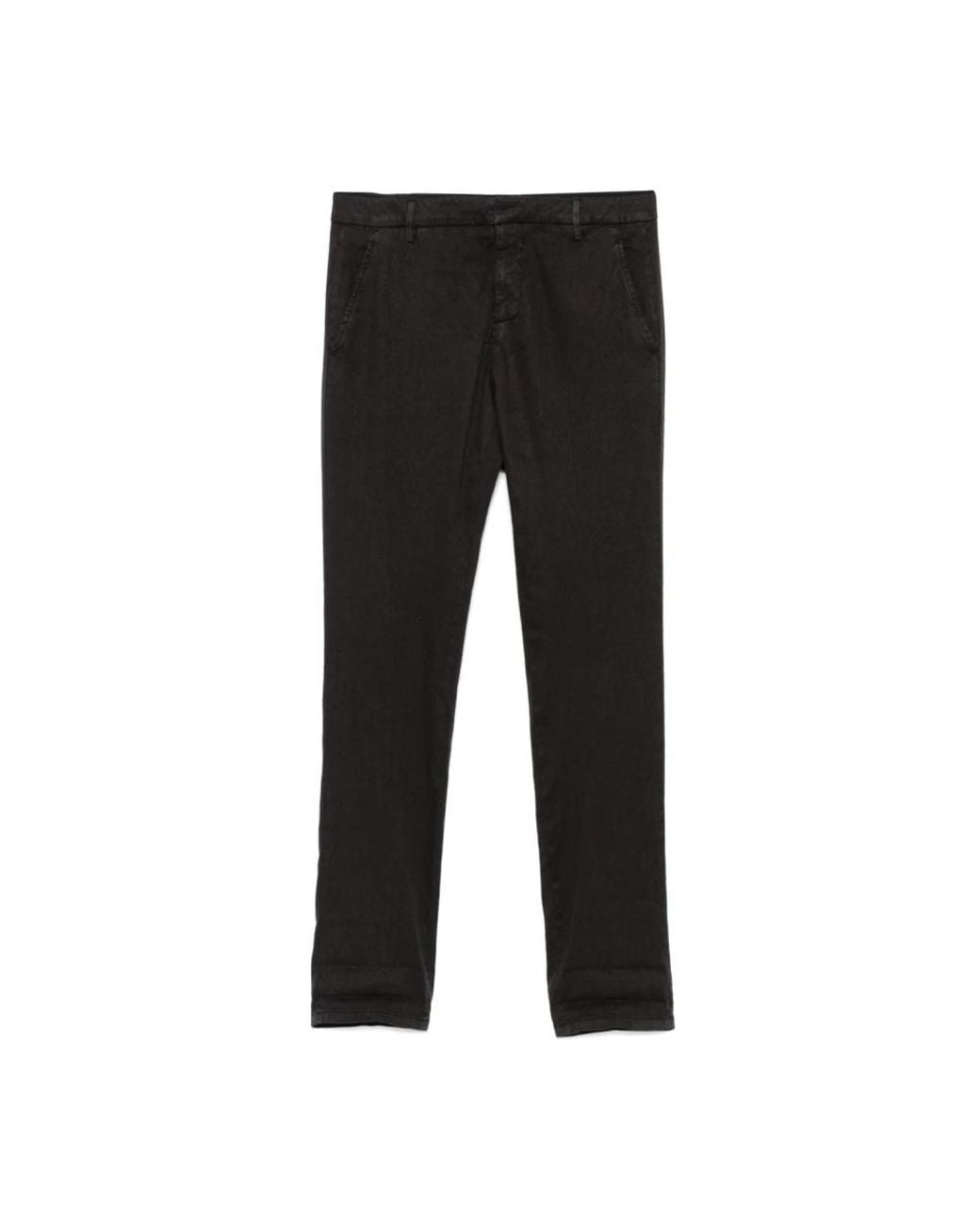 Dondup Black Slim-Fit Trousers for men