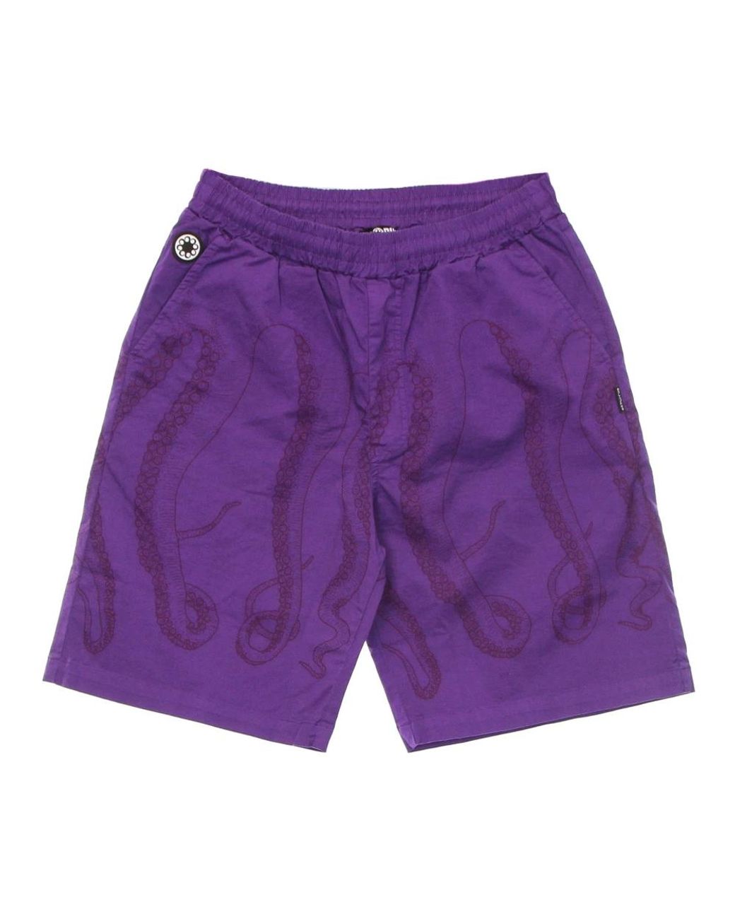 Octopus Purple Casual Shorts for men