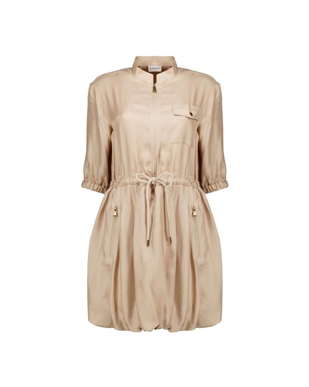 Moncler Natural Shirt Dresses