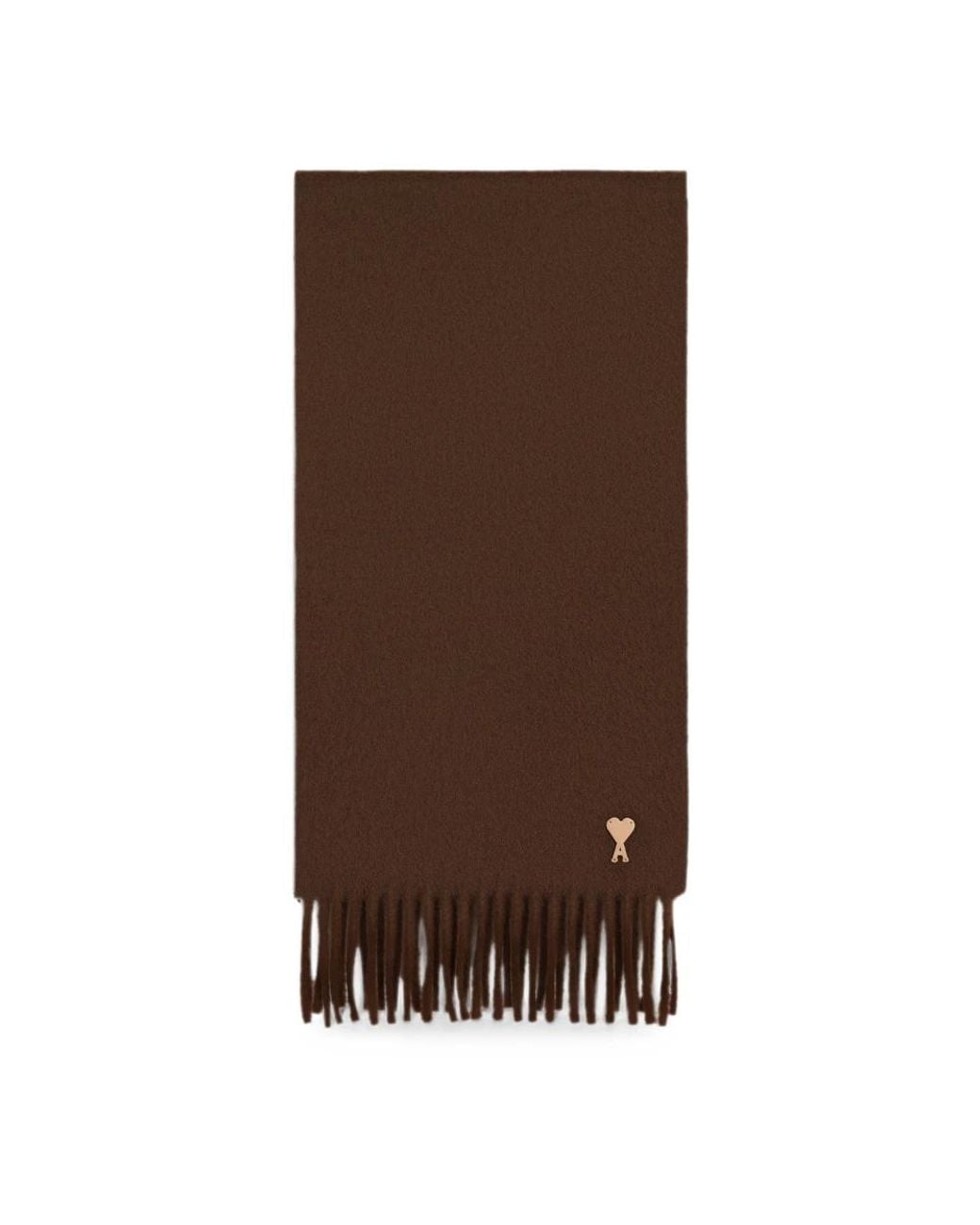 AMI Brown Winter Scarves for men