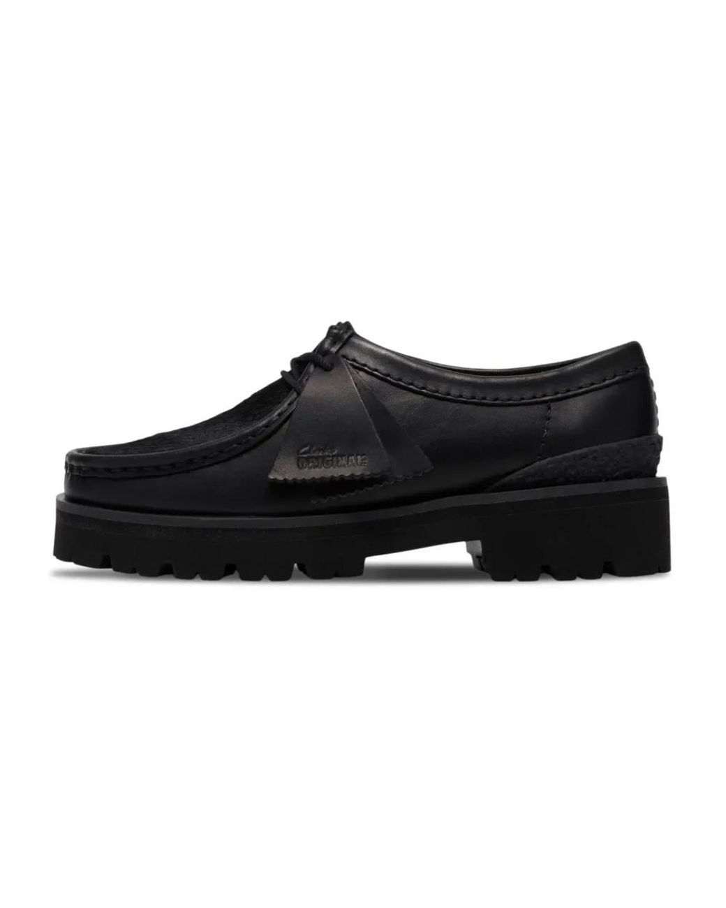 Clarks Black Laced Shoes