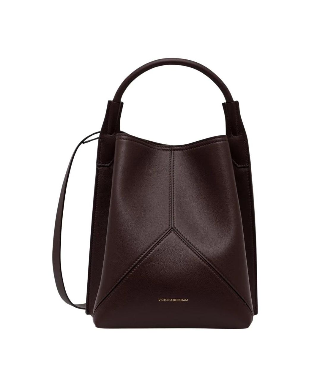 Victoria Beckham Brown Shopping Bags