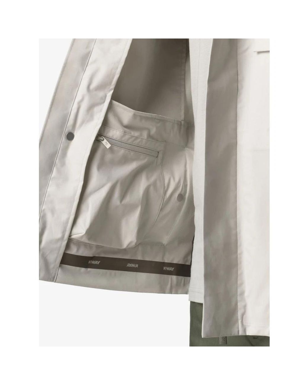 K-Way White Light Jackets for men