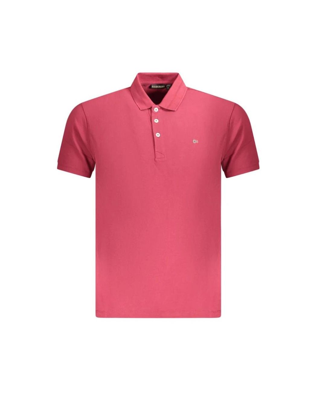 Napapijri Pink Polo Shirts for men